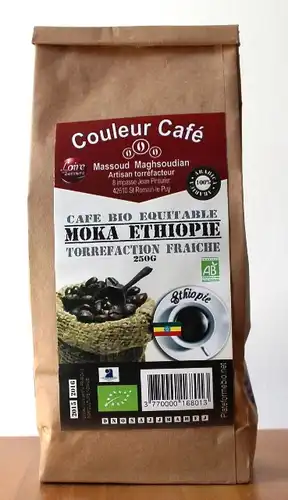 Café Éthiopie moka grain kg